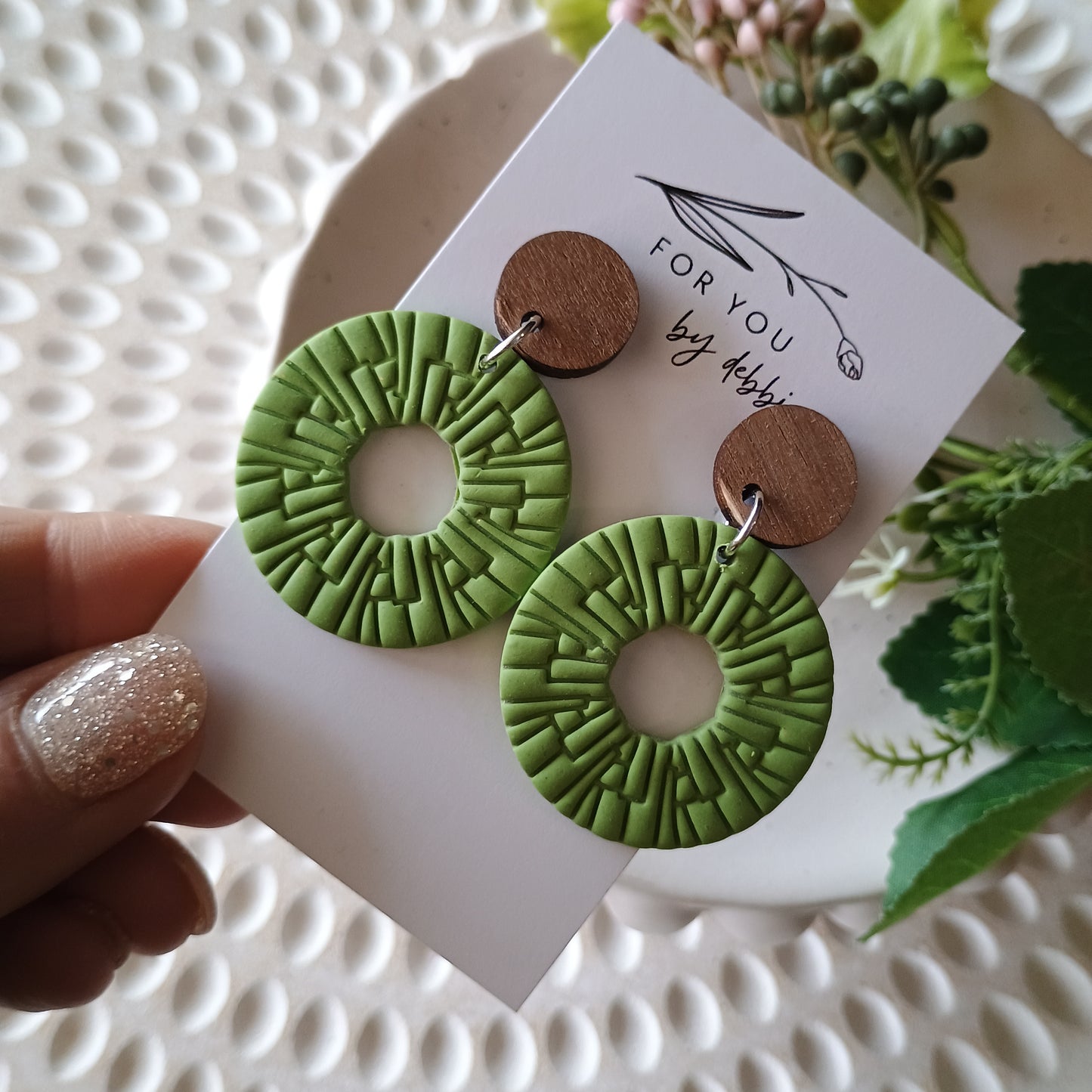 Rachel dangles- green