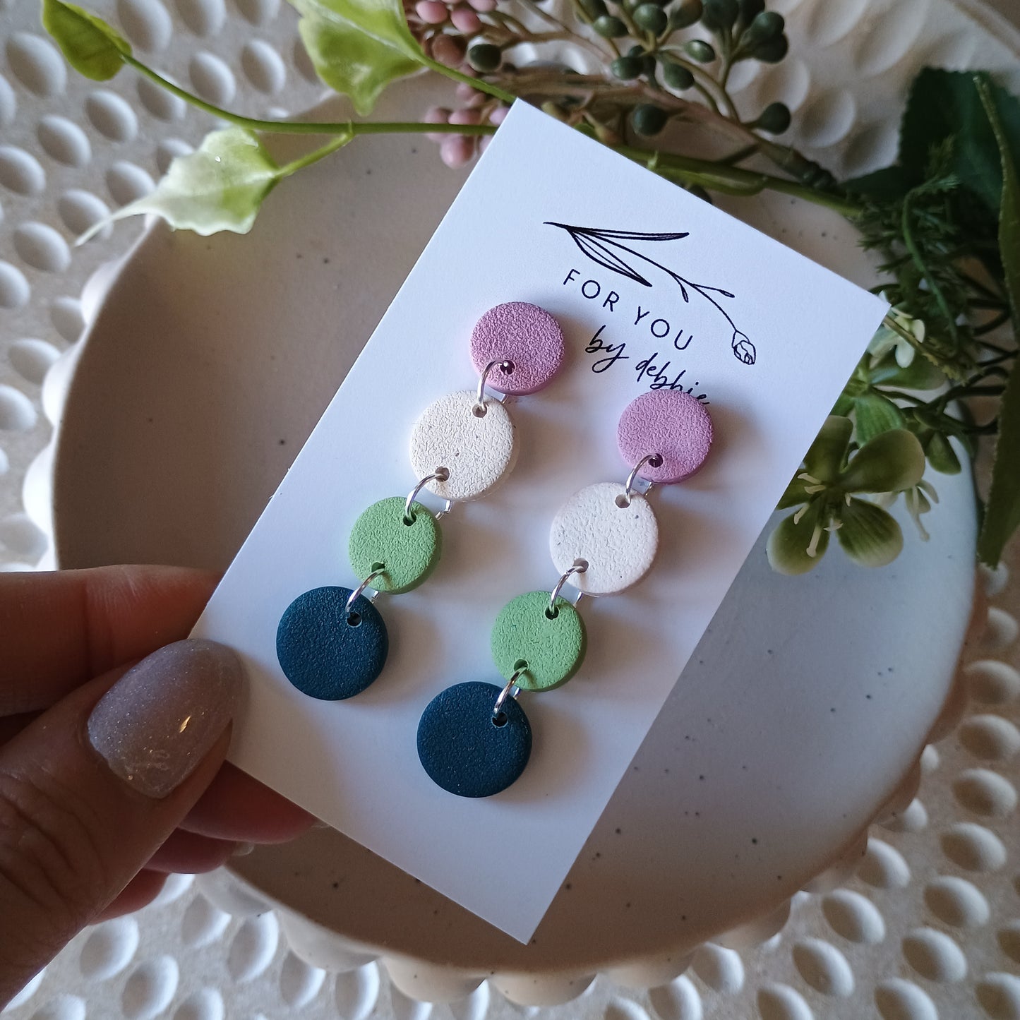 Dottie dangles- cool tone
