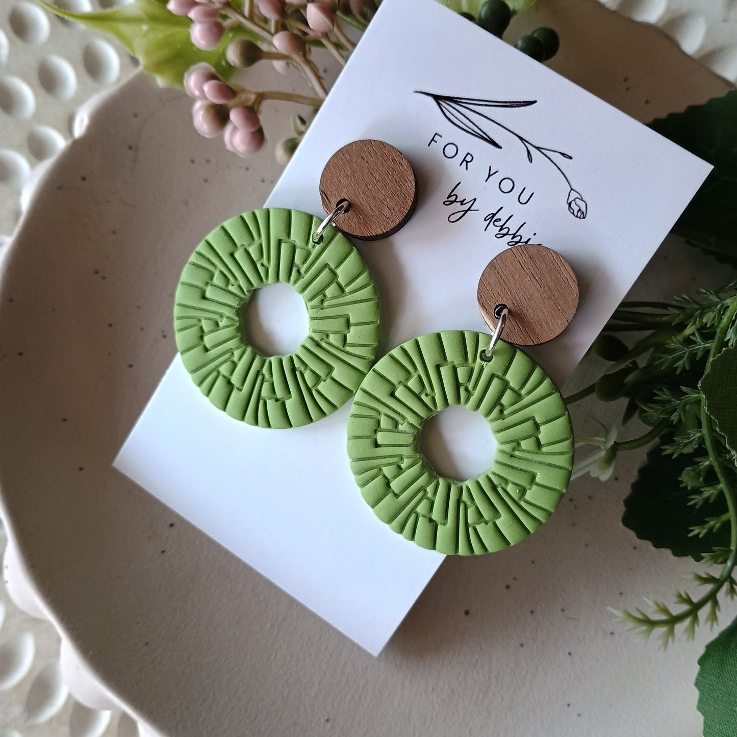 Rachel dangles- green