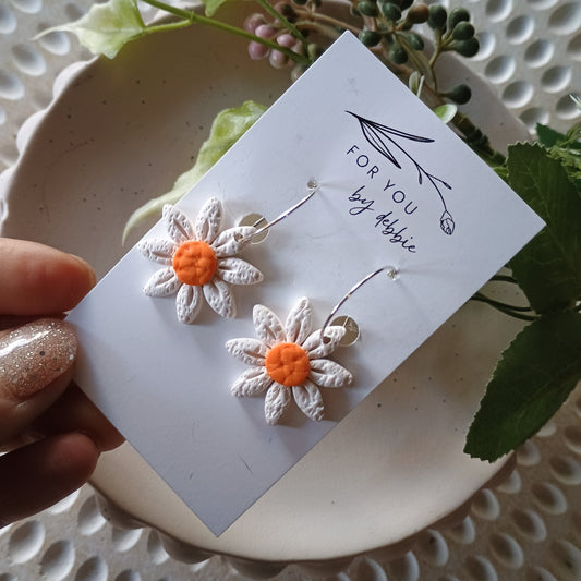 Sale Elle dangles - white and orange