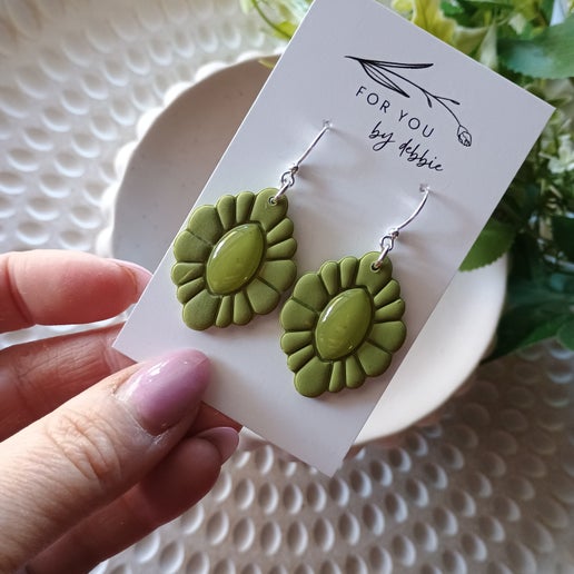 Sale eva dangles - green