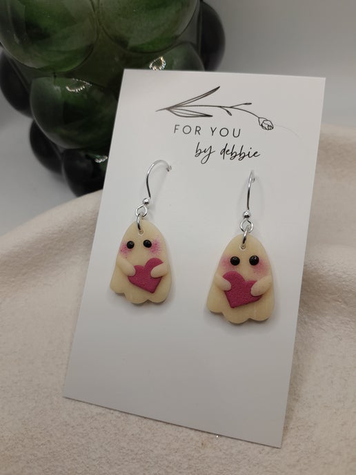 cute ghost dangles- glow in the dark