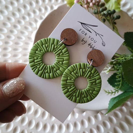 Rachel dangles- green