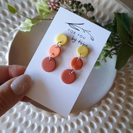 Dottie dangles- warm tones
