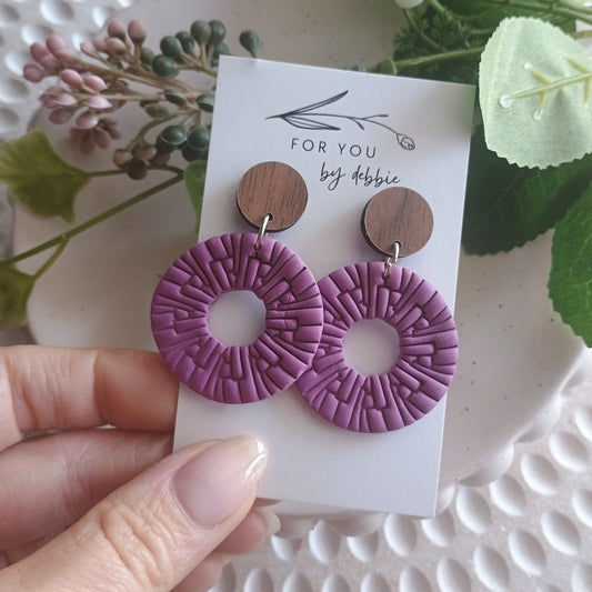Rachel dangles- purple