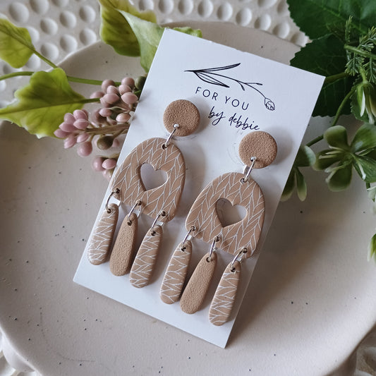 Sale dangles- knit heart