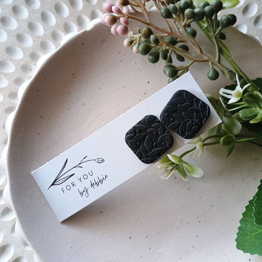 Kelly studs -white