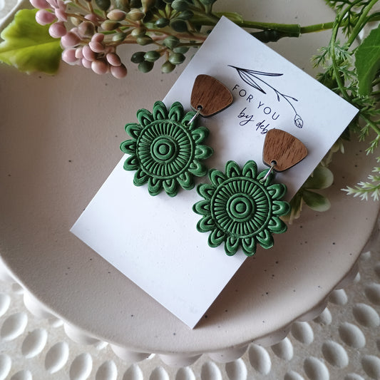 Mandy dangles- forest green