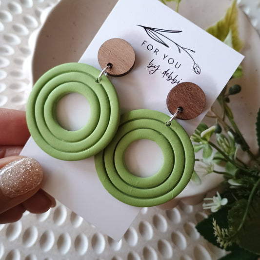 Olivia dangles- green