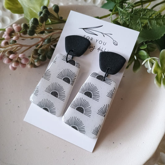 Sale dangles- black and white 1