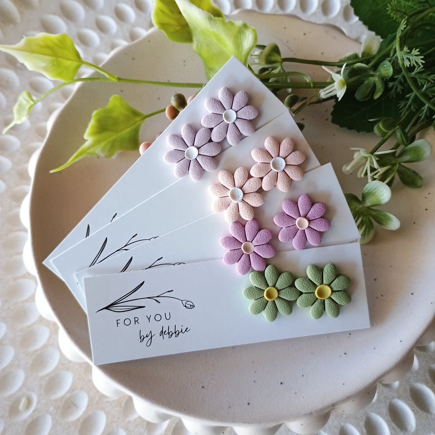 Flora studs - spring assortment