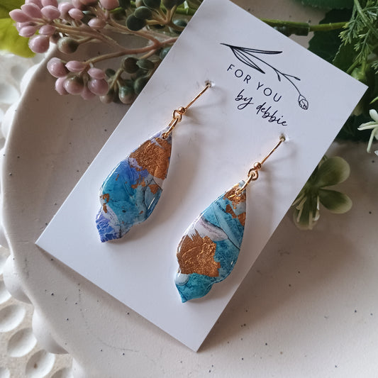 Roma dangles sale - watercolour swirls