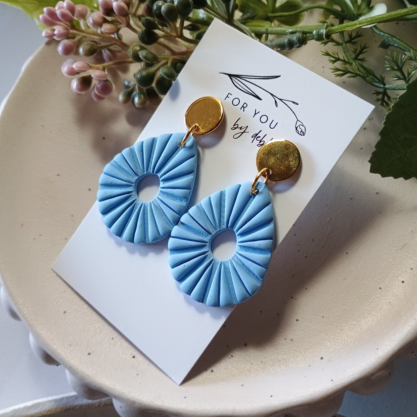 Karla dangles- blue