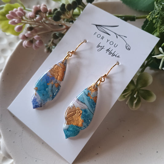 Roma dangles sale - watercolour swirls