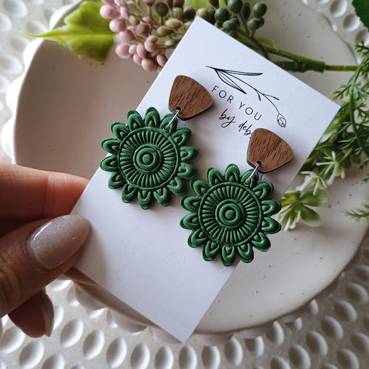 Mandy dangles- forest green